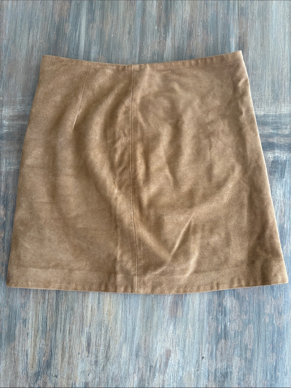 Banana Republic Camel 100% Suede Mini Skirt